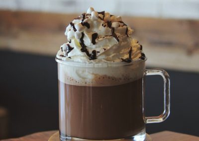 chocolat chaud, kaffé krème