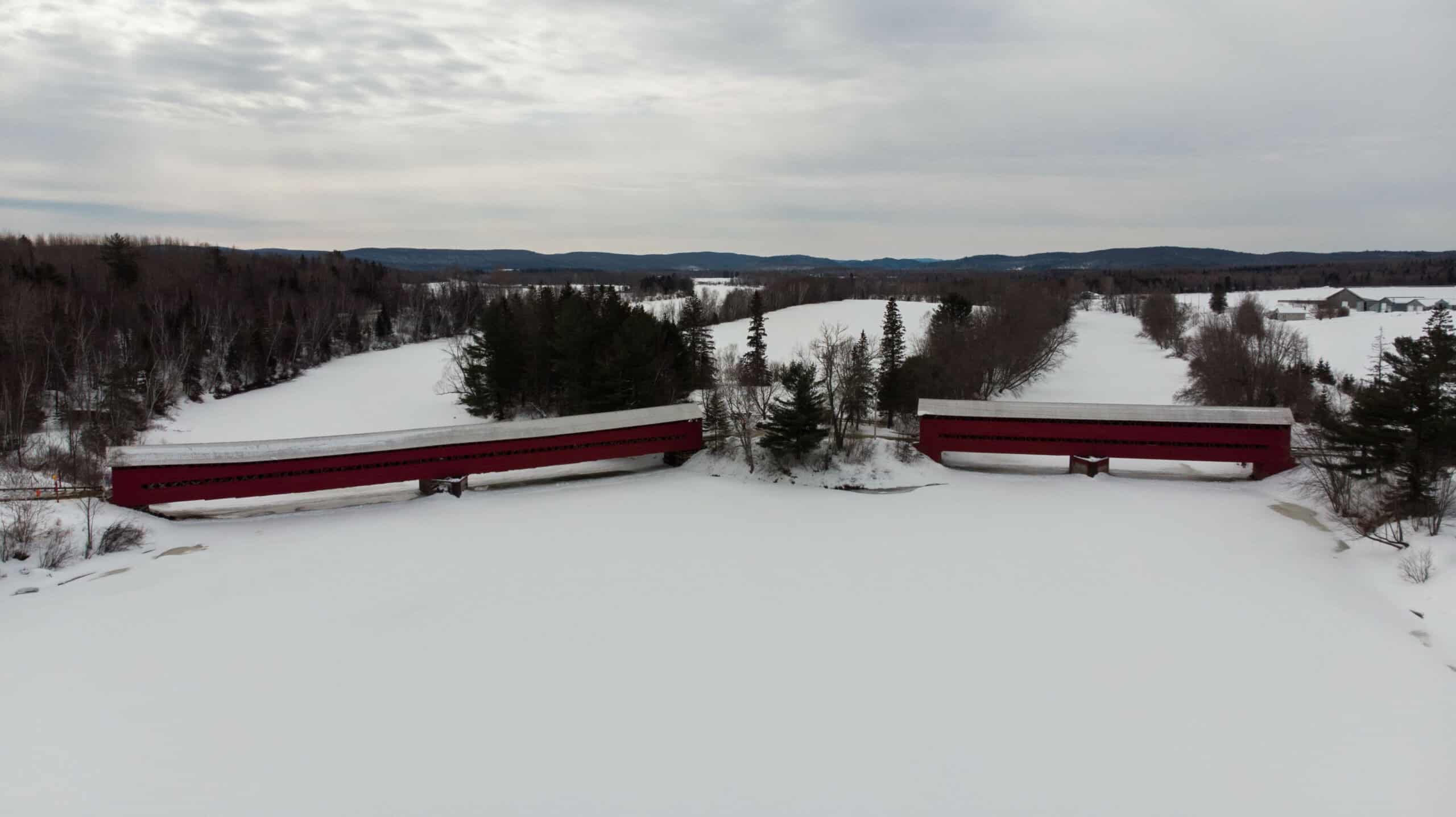 Manon's Snowmobile Adventures At The Covered Bridges Of Ferme-Rouge